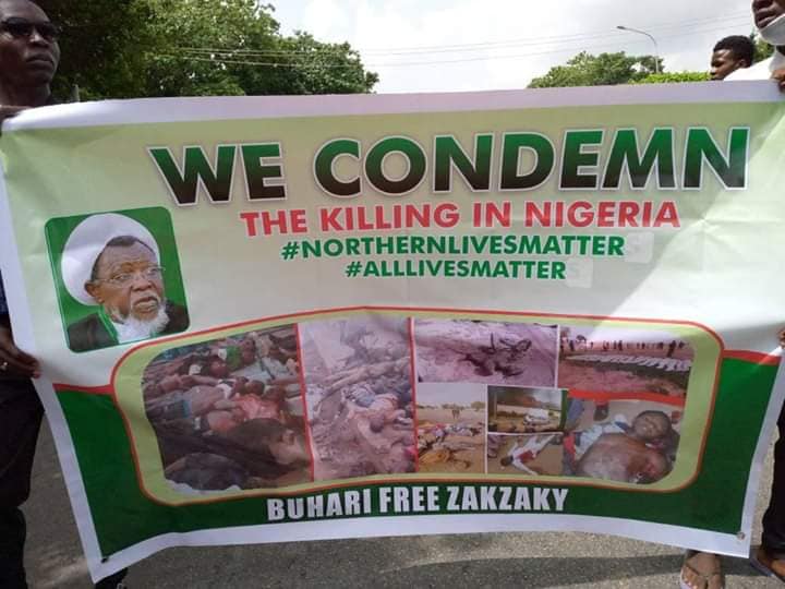 free zakzkay protest in abuja on 16 june 2020 and condemning of killing 